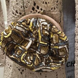 SANTI multi sequin evening bag.